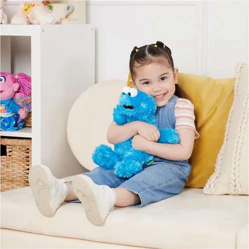 Miniatura 5 de Barrio Sésamo Plush, Cookie Monster, 12 pulgadas, Azul Cookie Monster oficial de 12