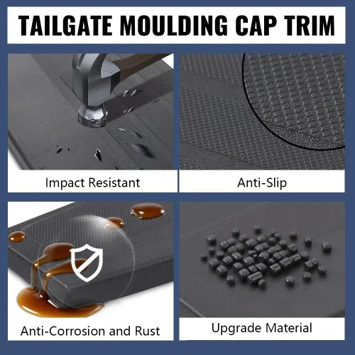Miniatura 6 de PIT66 Tapa de moldeo para portón trasero, compatible con Ford Explorer Sport Trac 2007-2010, 7A2Z7840602BA, cubierta protectora superior para portón