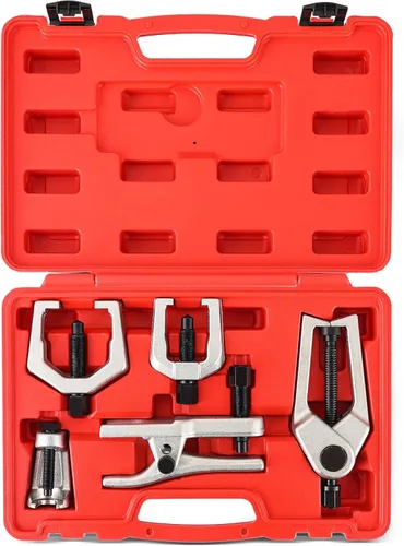 Miniatura 7 de Kit Separador de Rótula Extractor de Brazo Pitman 5 en 1, Juego de Herramientas de Extremo de Barra de Acoplamiento, Kit de Extracción Separador