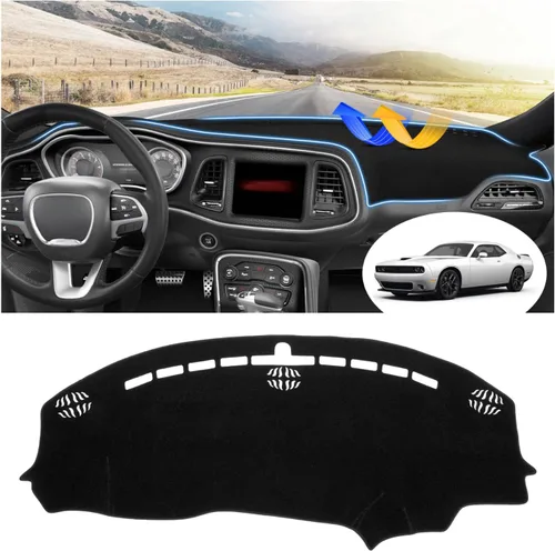 Miniatura 100 de FIILINES Cubierta para tablero Compatible con Mazda 3 2010-2013 Accesorios Tapete para tablero para Mazda 3 Accesorios Tapete para salpicadero