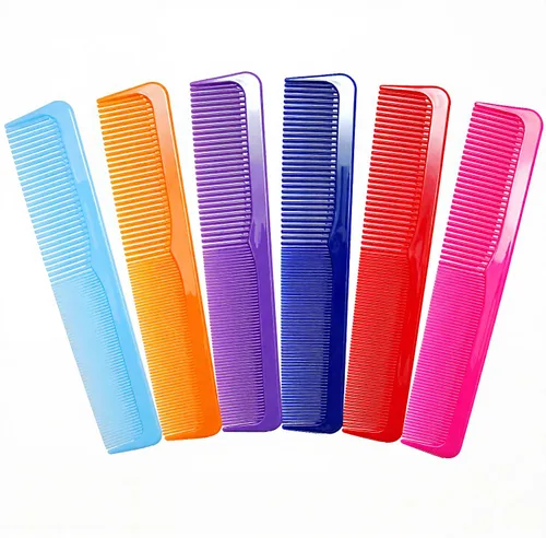 Juego de peines grandes para el cabello (paquete de 6) – Peines de peluquero de dientes gruesos y finos de 9 pulgadas para cabello húmedo, grueso,