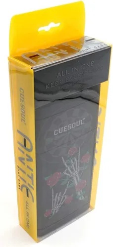 Miniatura 6 de CUESOUL ANTIE - Estuche rígido para dardos, contiene 6 dardos de punta de acero/punta suave y puntas adicionales, ejes y vuelos, uso duradero Negro