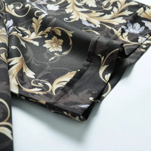 Miniatura 7 de Camisa hawaiana para hombre, manga corta, con botones, ropa de playa, unisex, flamencos, verano, camisas florales Aloha