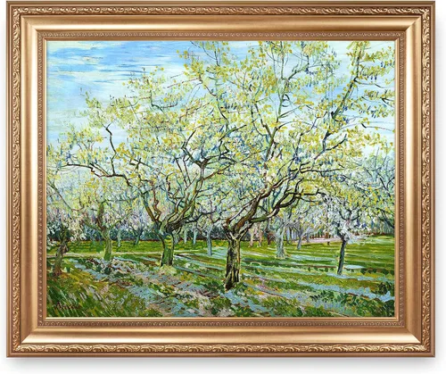 Miniatura 100 de A&T ARTWORK Noche estrellada sobre el Ródano de Vincent Van Gogh. Tamaño del marco: 36 x 30 pulgadas, tamaño de la imagen: 30 x 24 pulgadas