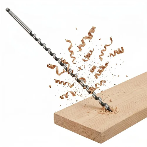 Miniatura 21 de SOMADA Broca de taladro de 1-1/2 pulgadas x 6-1/2 pulgadas para madera, vástago hexagonal de cambio rápido de 1/4 pulgadas, broca larga de tres