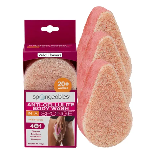 Miniatura 17 de Spongeables Anti-Cellulite Body Wash in a Sponge, Moisturizer and Exfoliator, 20+ Washes