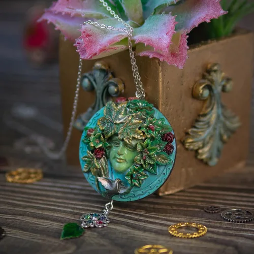 Miniatura 9 de Greenman and Greenwoman - Juego de moldes de silicona para escultura de placa para decoración de pasteles de fondant, resina epoxi, fundición