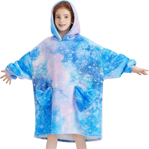 Miniatura 25 de Fiosnow Manta con Capucha de Dinosaurio para Niños Pequeños de 2 a 6 Años, Sudaderas con Capucha Extragrandes para Niñas y Niños