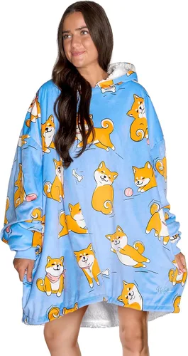 Miniatura 20 de Bare Home B-Cozy - Manta con capucha, para llevar puesta, suave, afelpada, de sherpa, cálida, acogedora, de gran tamaño, disponible en tamaños