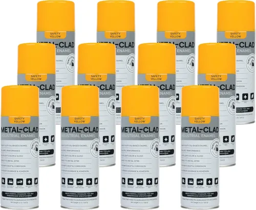 Miniatura 42 de Aerosol de galvanizado en frío de alto brillo de Paints For Industry - Pintura en aerosol de esmalte industrial para acero y metal - Caja de 12