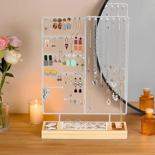 Miniatura 3 de ProCase - Soporte Organizador de Joyas con Soporte para Pendientes, Organizador de 6 Niveles con Forma de Árbol, Estante para Collares, Torre