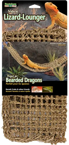 Miniatura 8 de PENN-PLAX Reptology Lizard Lounger Corner Triangle – 100% fibra de hierba marina natural – ideal para dragones barbudos, anoles, geckos, iguanas
