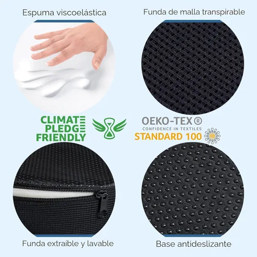 Miniatura 6 de 5 STARS UNITED Cojín de Donut para Hemorroides y Coxis – Cojín Grande para Alivio del Dolor – Coxis, Próstata, Ciática, Suelo Pélvico, Úlceras por