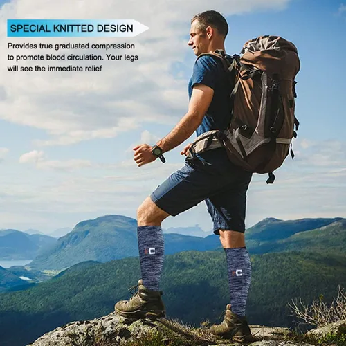 Miniatura 32 de Sooverki - Calcetines de compresión de cobre para circulación, para mujeres y hombres, 6 pares, para correr, atletismo, medicina, enfermería, viajes