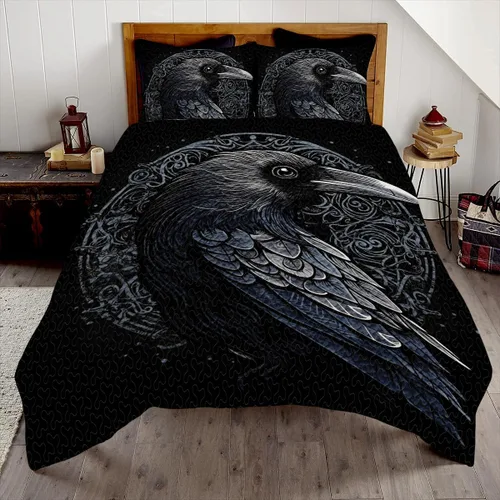 Miniatura 7 de Raven - Juego de ropa de cama vikinga, juego de edredón individual, suave y transpirable para hombres
