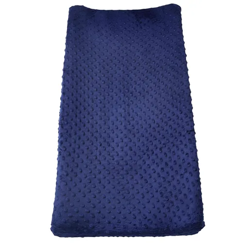 Funda para cambiador, diseño de puntos súper suaves, agradable a la piel, transpirable, lavable, para bebé niño y niña (azul estate)