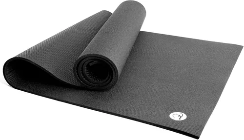 Tapete de yoga extra grueso de 0.236 pulgadas, de alta densidad, antideslizante, antidesgarros, para yoga, pilates, fitness y entrenamiento en casa
