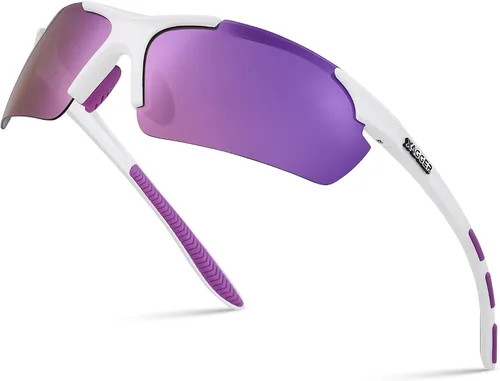 Miniatura 13 de Lentes de sol polarizados deportivos para hombres y mujeres, con diseño envolvente, UV400, para correr, béisbol, sóftbol, ciclismo, conducción
