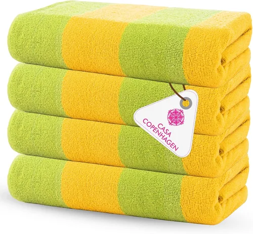Miniatura 156 de CASA COPENHAGEN Juego de 6 toallas de palomitas de maíz, color azul polvoriento, 21.16 oz/m², 2 toallas de baño, 2 toallas de mano y 2 toallas