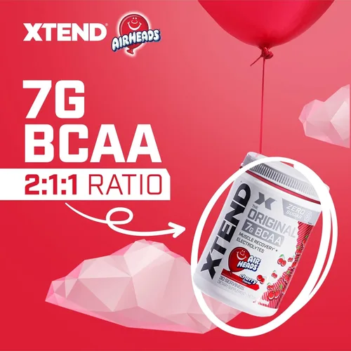 Miniatura 2 de Xtend Polvo Original BCAA, 7g de BCAAs y 2.5g de L-Glutamina para la Recuperación Muscular, Hidratación y Músculo Delgado, Bebida Sin Azúcar