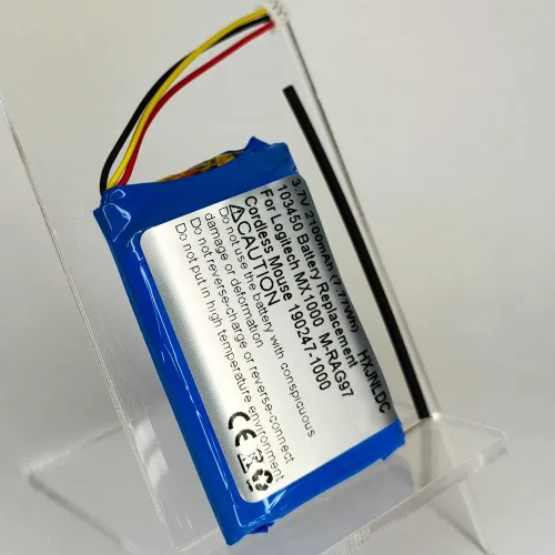 Miniatura 7 de DC 3.7v 103450 2100mAh batería recargable de polímero de litio para Logitech MX1000 MX-1000 M-RAG97 ratón inalámbrico Bluetooth 190247-1000