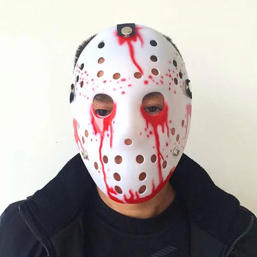 Miniatura 5 de Leprato Máscara de Halloween Retro Espesar Máscara de Hockey de Horror Máscara de Halloween Máscara de Paty Cosplay Máscara de Disfraz