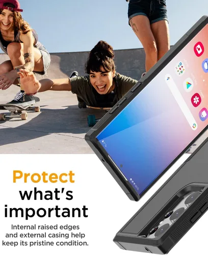 Miniatura 5 de AICase Funda para Samsung Galaxy S23 Ultra, resistente protección contra caídas, cuerpo completo, resistente a prueba de golpes y polvo, multicapa