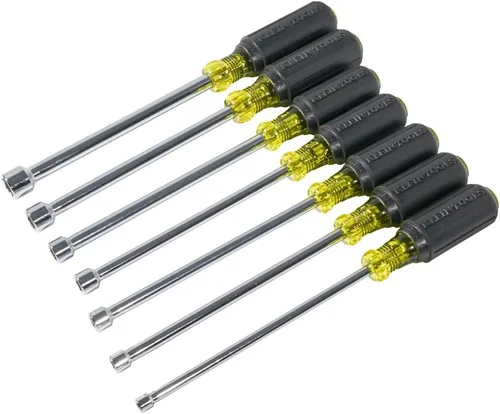 Miniatura 6 de Klein Tools 647M Juego de tuerca magnética con ejes de 6 pulgadas (7 unidades)