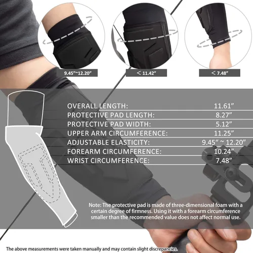 Miniatura 2 de Protector de brazo de tiro con arco, manga de enfriamiento para brazo con cobertura completa, diseño de antebrazo para mano derecha izquierda