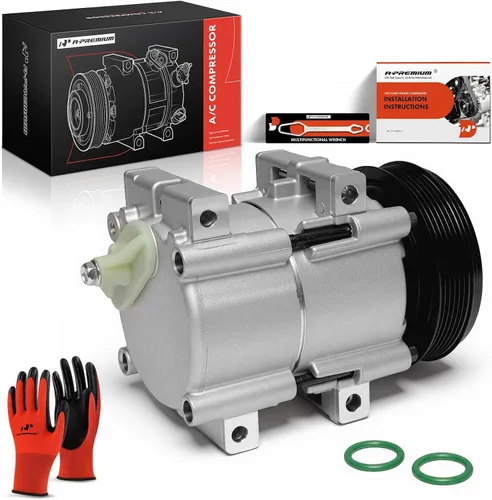 Miniatura 10 de A-Premium Compresor de A/C con embrague compatible con Ford Taurus 3.8L 1988-1991, Thunderbird 3.8L 1989-1997, Mercury Cougar 3.8L 1989-1997, Sable