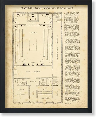 Miniatura 28 de Poster Master Póster astrológico clásico, impresión de ciencia vintage, regalo para artistas, amigos, el antiguo zodiaco de Egipto, rueda