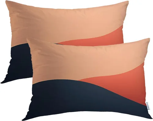 Miniatura 63 de Batmerry American Flag Ink Dot Throw Pillow Covers, Red Blue White Stars Abstract Decorative Pillow Covers Digital Printing Blended for Couch Sofa