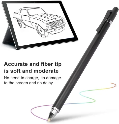 Miniatura 2 de Bolígrafo universal, lápices de batería con alta sensibilidad y rechazo de palma, bolígrafo de tableta de teléfono de doble cabeza para iOS para LG