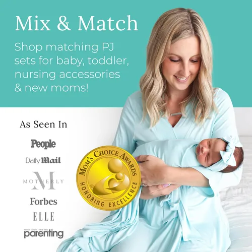 Miniatura 2 de Posh Peanut Bata de mamá para maternidad, parto de parto, ropa de descanso de lactancia suave, viscosa de bambú