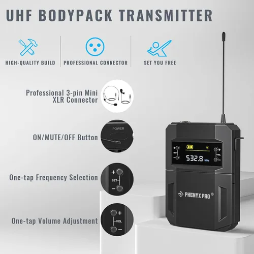 Miniatura 5 de Phenyx Pro Sistema de micrófono inalámbrico PTU-52-1H1B Bundle con micrófono inalámbrico PWH-4200