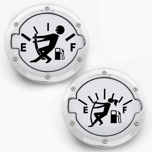 2 calcomanías divertidas para automóvil, calcomanías vacías para medidor de gas, gráficos de alto consumo de gas, calor y resistente al agua, no se
