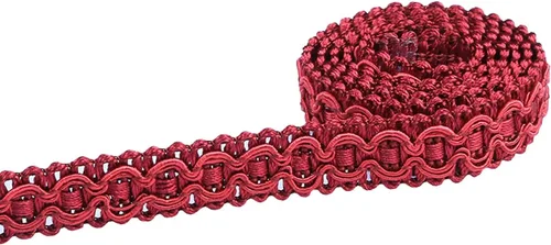 Miniatura 8 de Ribete Trenzado Gimp, 0.7 Pulgadas / 10M (10.9 Yardas) Ribete de Tela, Ribete de Tapicería para Costura Poliéster Manualidades DIY Disfraz Dorado