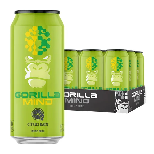 Miniatura 9 de Gorilla Mind Bebida energética Energía inigualable · Enfoque amplificado N-acetil-L-tirosina, alfa-GPC, 200 mg de cafeína, uridina, azafrán 0