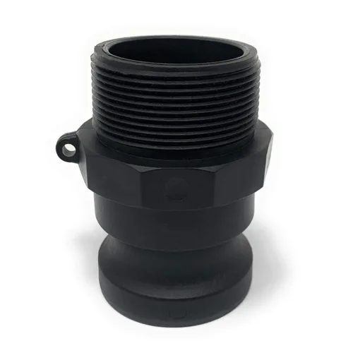Miniatura 3 de Gloxco Polipropileno tipo F leva y ranura de montaje, adaptador Camlock macho de 2" x 2" macho NPT (CAM-20-F-PP)