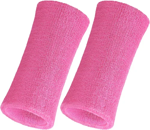 Miniatura 11 de WILLBOND 2 muñequeras de 6 pulgadas para hombres y mujeres, bandas de algodón atléticas de humedad para tenis, baloncesto, correr
