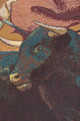 Miniatura 2 de Charlotte Home Furnishings Inc. - Tapiz italiano Torero para colgar en la pared, 12 x 9 pulgadas, mezcla de algodón y poliéster, arte de pared