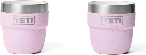 Miniatura 20 de YETI Rambler - Vaso apilable de 4 onzas, acero inoxidable, taza de café/espresso aislada al vacío, 2 unidades Azul marino
