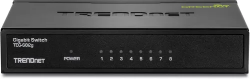 Miniatura 3 de Carcasa de plástico interruptor Trendnet GREENnet de Unmanaged Gigabit escritorio, Negro, 1