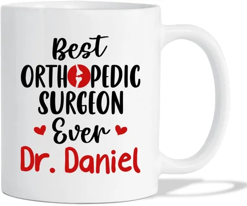 Miniatura 10 de Taza de café con nombre personalizada para hombres, mujeres, cirujano médico, taza de café blanca personalizada para cirujano ortopédico, taza