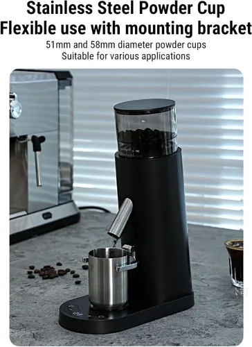 Miniatura 2 de Yoidesu Molinillo de café eléctrico, eléctrico, portátil, pequeño, silencioso y ajustable, 20 ajustes de molienda para expreso, moka, verter, prensa
