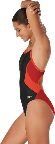 Miniatura 3 de Speedo Traje de baño de una pieza para mujer Prolt Flyback colores sólidos del equipo para adultos