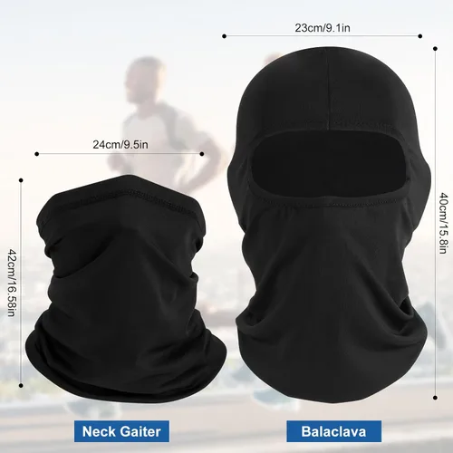 Miniatura 2 de Ski Mask, Balaclava & Neck Gaiter Face Mask for Men and Women, Face Cover for Cycling, Hiking, Traveling