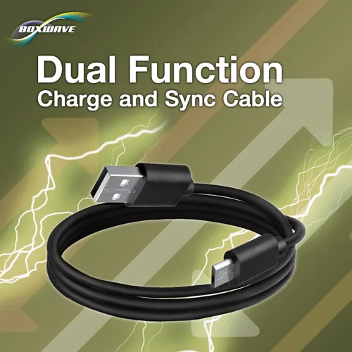 Miniatura 2 de BoxWave Cable compatible con Panasonic Toughbook FZ-T1 - Cable DirectSync, cable duradero de carga y sincronización