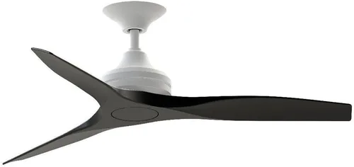 Miniatura 5 de Fanimation Spitfire - Ventilador de techo de 3 aspas, 12 pulgadas de alto y 48 pulgadas de ancho, acabado negro, color hoja de madera de whisky