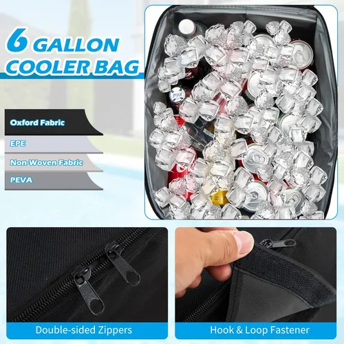Miniatura 3 de Tangkula Columpio de porche para 2 personas, columpio al aire libre con mesa de almacenamiento pivotante, bolsa refrigerante, 2 soportes para tazas